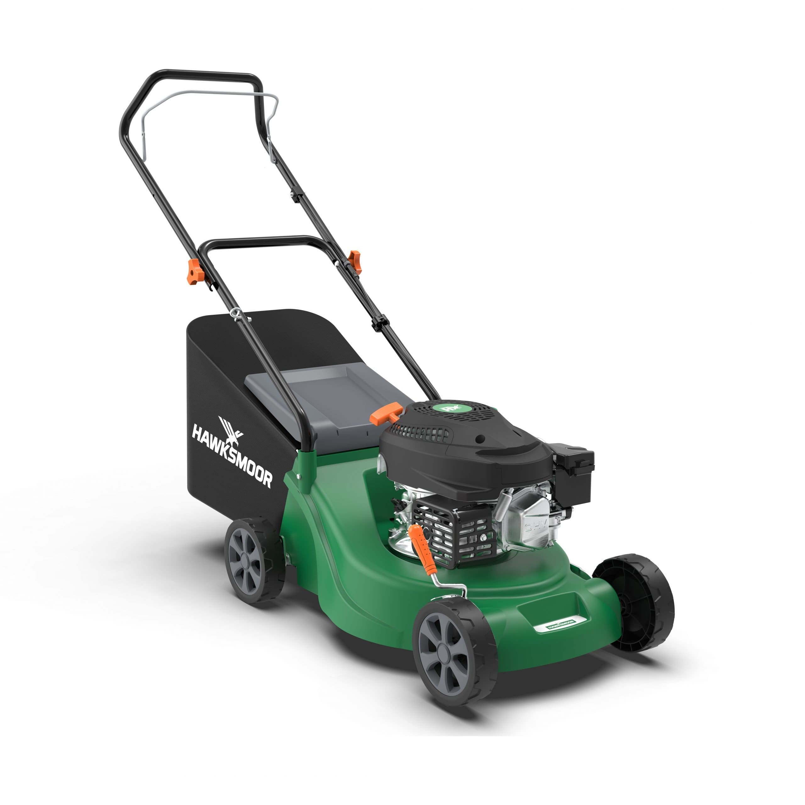 HAWKSMOOR 127.1CC 40CM HAND PUSH PETROL LAWNMOWER WITH SE130 ENGINE
