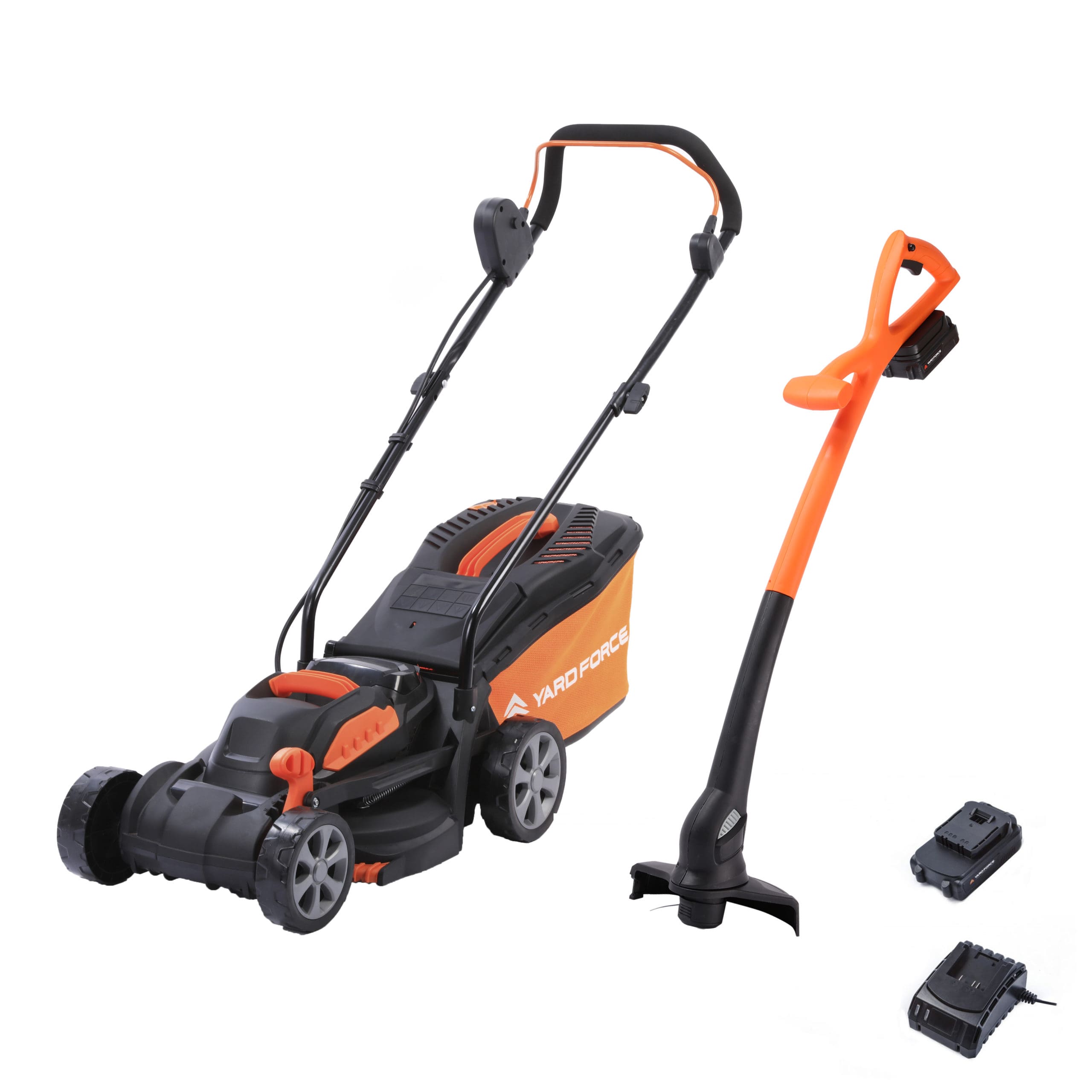 YARD FORCE 20V CORDLESS LAWNMOWER & GRASS TRIMMER
