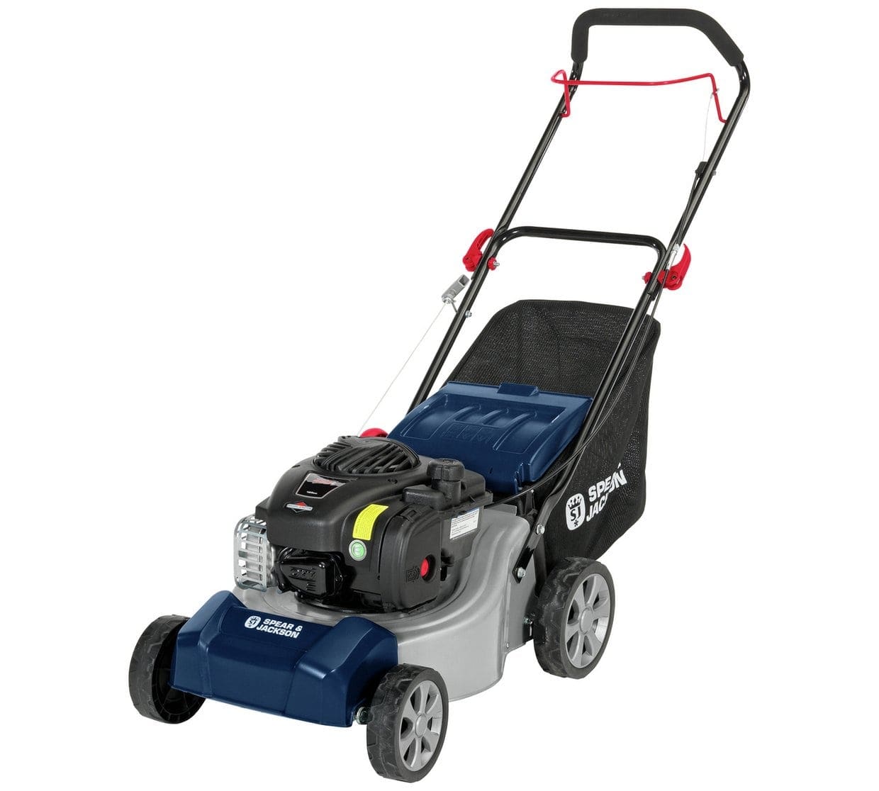 SPEAR & JACKSON 41CM HAND PUSH PETROL LAWNMOWER WITH BRIGGS & STRATTON 450E ENGINE
