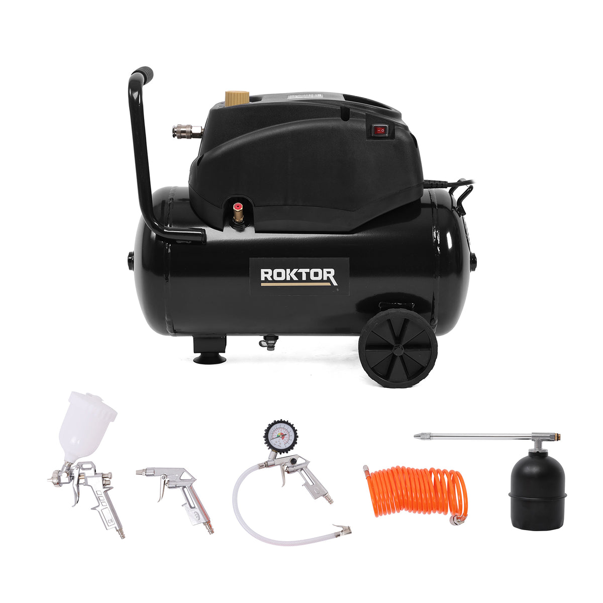 ROKTOR 24L OIL-FREE AIR COMPRESSOR