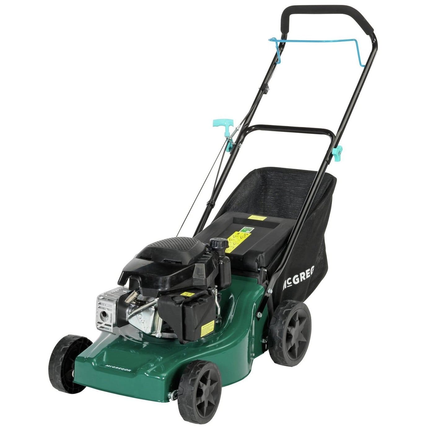 MCGREGOR 41CM HAND PUSH PETROL LAWNMOWER WITH 129CC SMV ENGINE