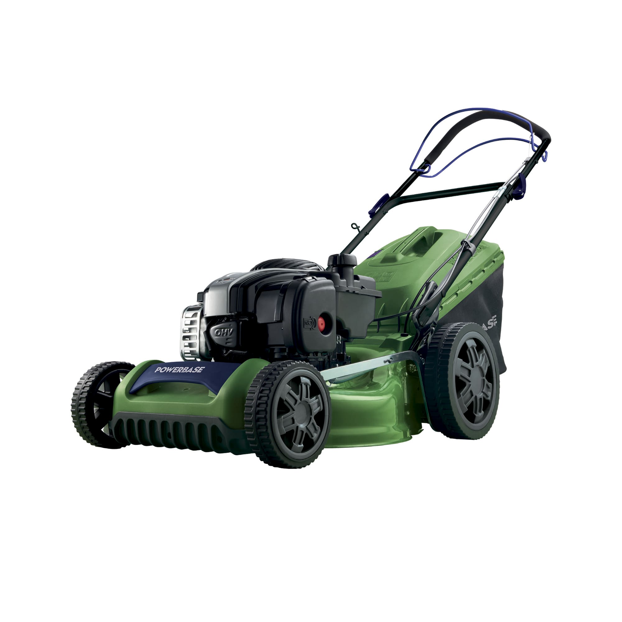 POWERBASE 46CM SELF PROPELLED PETROL LAWNMOWER WITH 500E B&S ENGINE