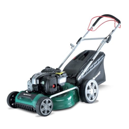 QUALCAST 46CM SELF PROPELLED PETROL LAWNMOWER WITH BRIGGS & STRATTON 500E ENGINE