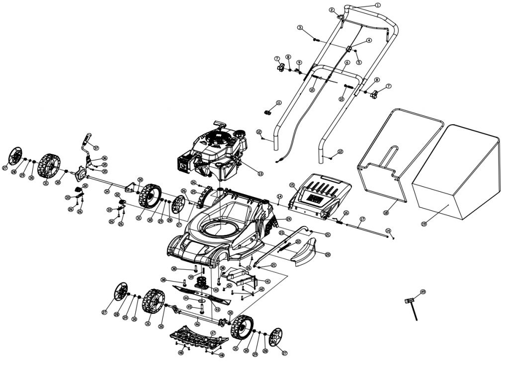 sovereign lawn mower parts