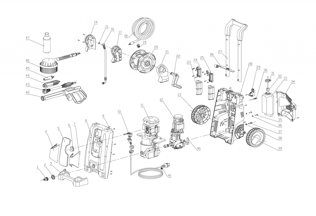 challenge xtreme 1800w pressure washer manual