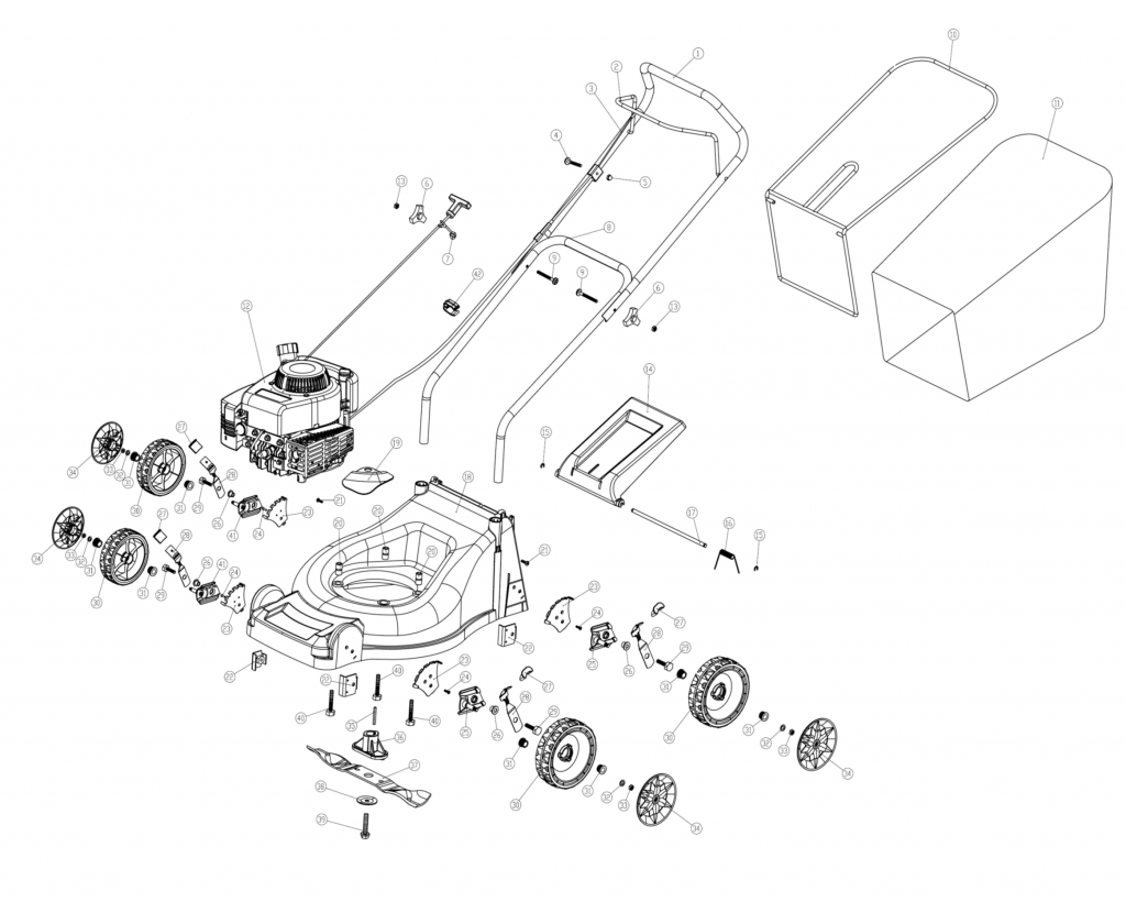 CHALLENGE XTREME 40CM PUSH PETROL LAWNMOWER WITH SV150 ENGINE | Coreservice