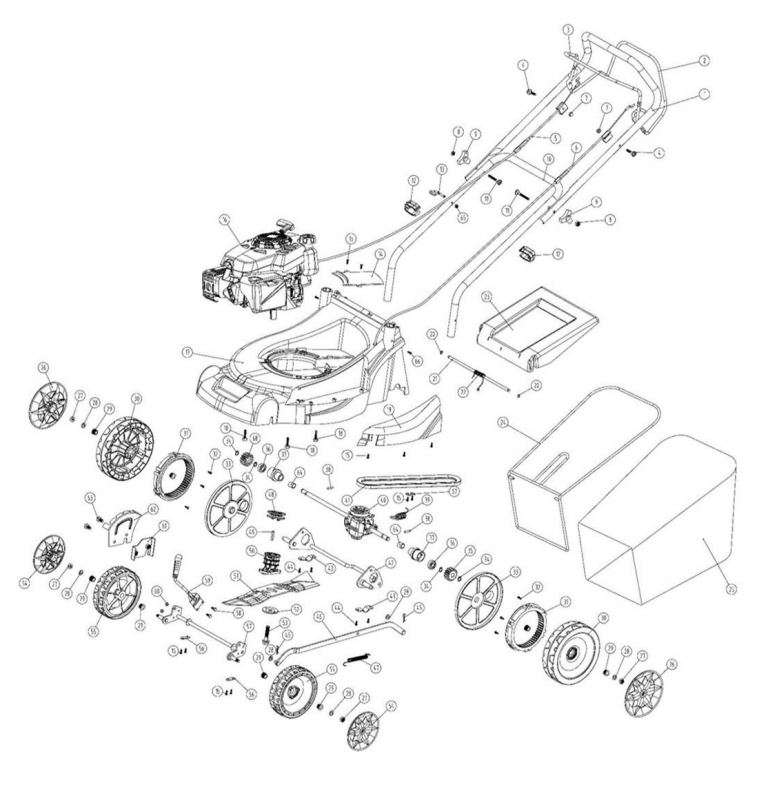 CHALLENGE 40CM PUSH PETROL LAWNMOWER WITH SE475 ENGINE | Coreservice