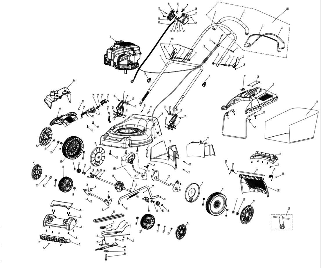 Qualcast self propelled discount mower