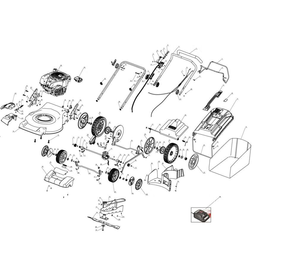 QUALCAST 53CM SELF PROPELLED PETROL LAWNMOWER WITH BRIGGS & STRATTON ...