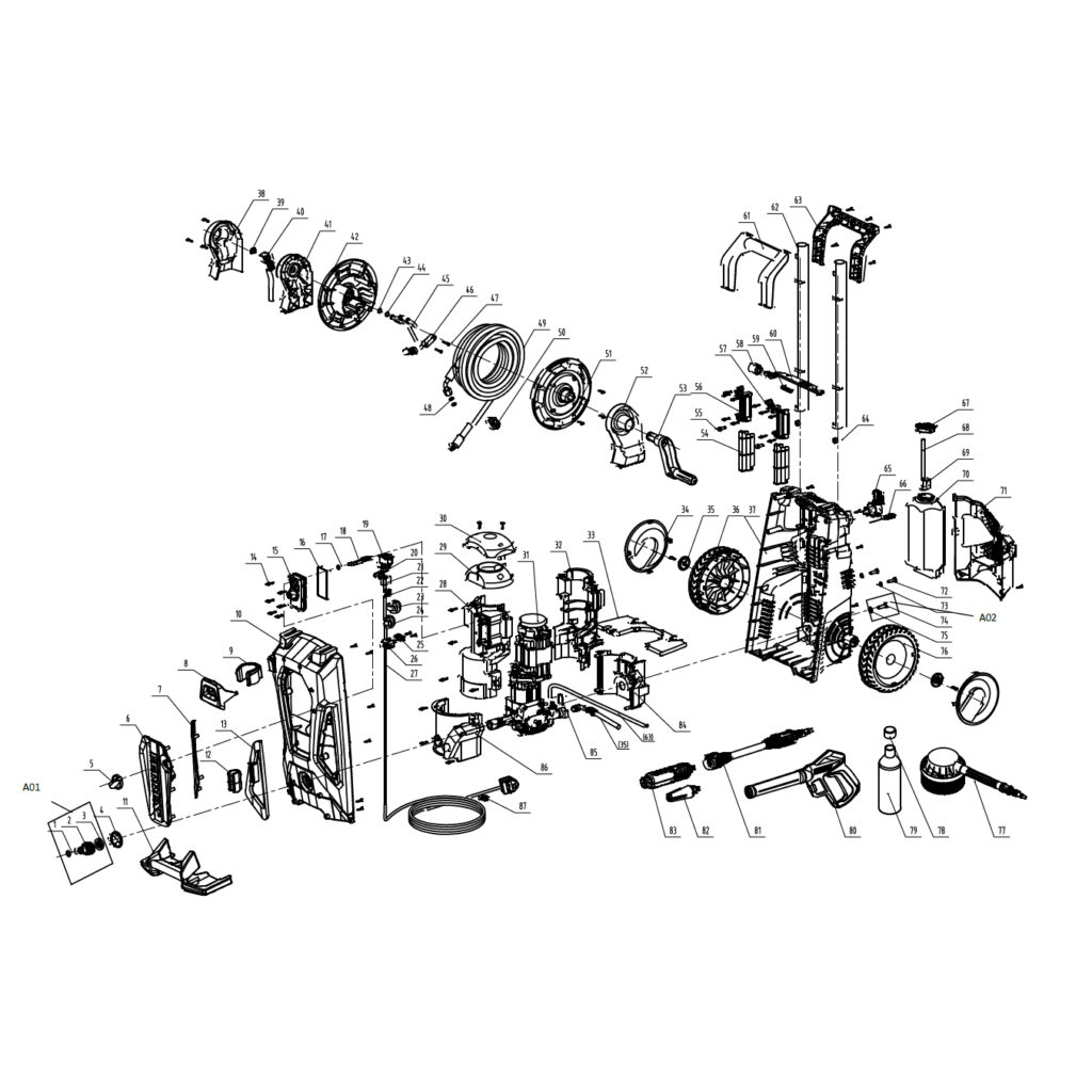 FERREX 2.4KW HIGH PRESSURE WASHER Coreservice